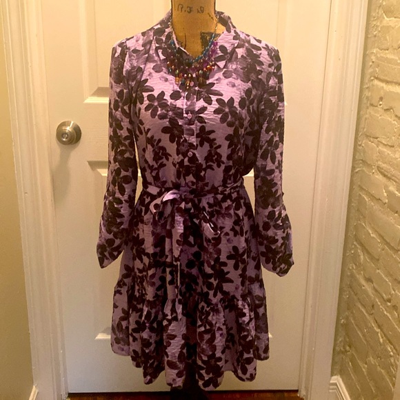 Kohl’s Vera Wang Medium Floral Dress - Picture 3 of 9